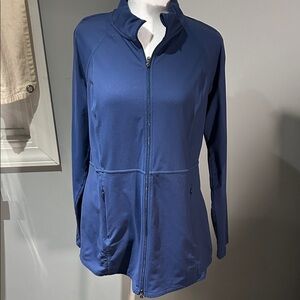 J. Jill Women's Utility Jacket in Deep Blue, Periwinkle